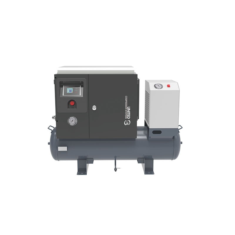 UD-H2 Air Compressor + Vessel + Refrigerated Compressed Air Dryer